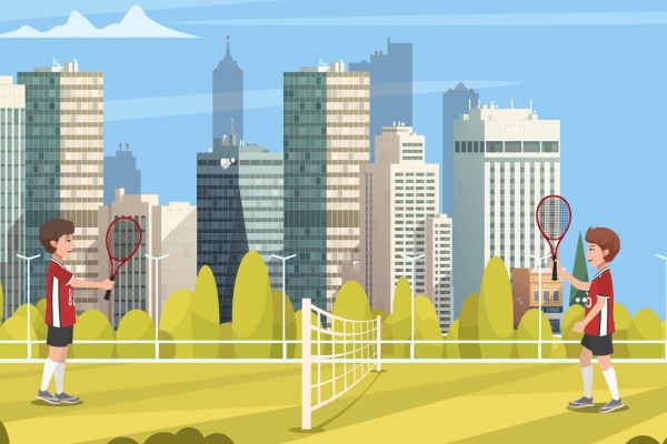 羽毛球 白领瘦身新宠