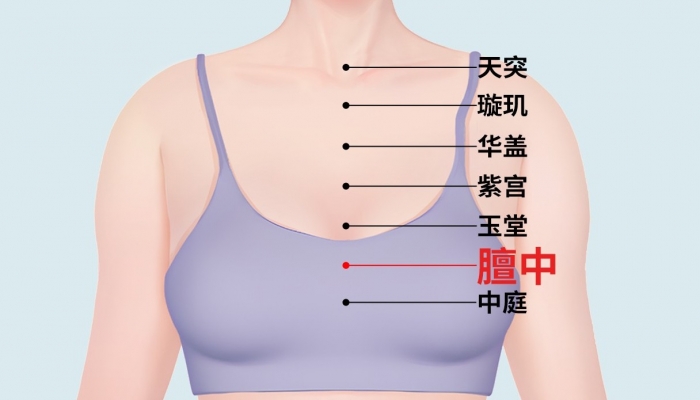胸口中间是什么穴位 正常人膻中按压会疼吗？